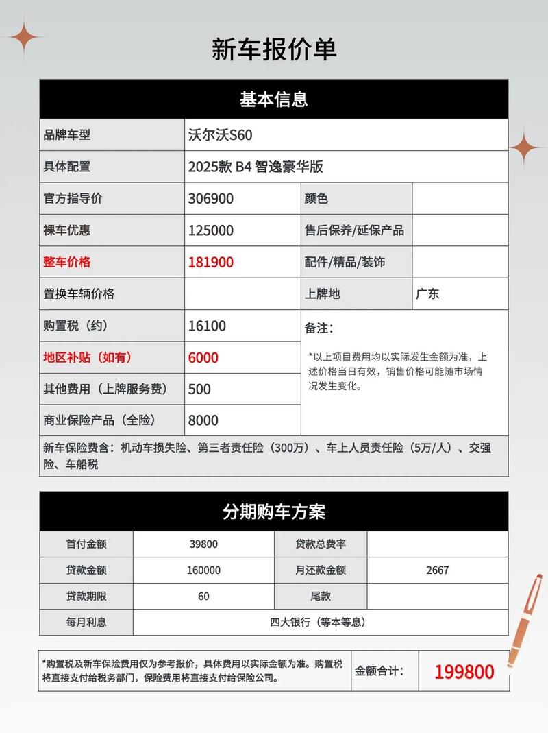 沃尔沃s60维修费用价格表 沃尔沃s60修车费用明细