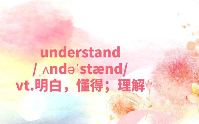 understand,understand名词